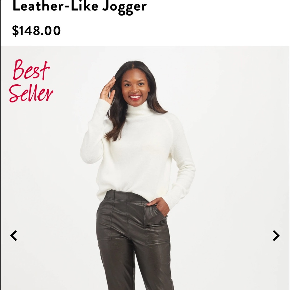 Spank leather joggers. Top seller